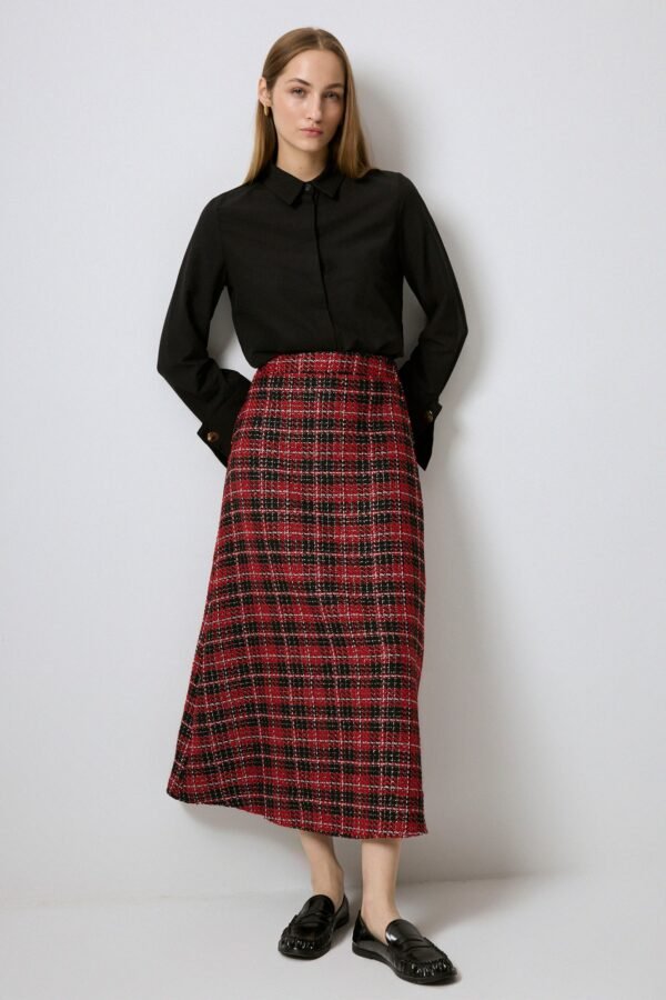 A-CUT PLAID SKIRT - Image 2